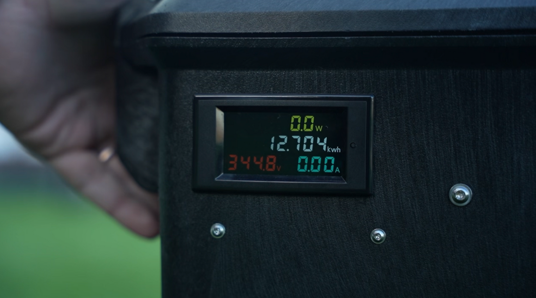 AeroMast ground station display showing live tethered system telemetry