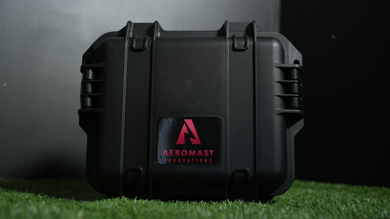 AeroMast Quantum tethered drone system in its hard transport case